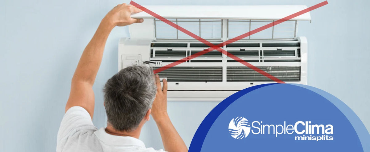 3 acciones que jamás debes hacerle a tu aire acondicionado minisplit