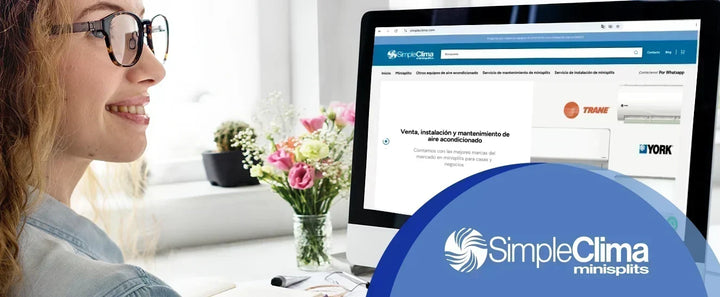 Nuevo sitio web de Simple Clima®: encuentra y cotiza tu minisplit más fácil