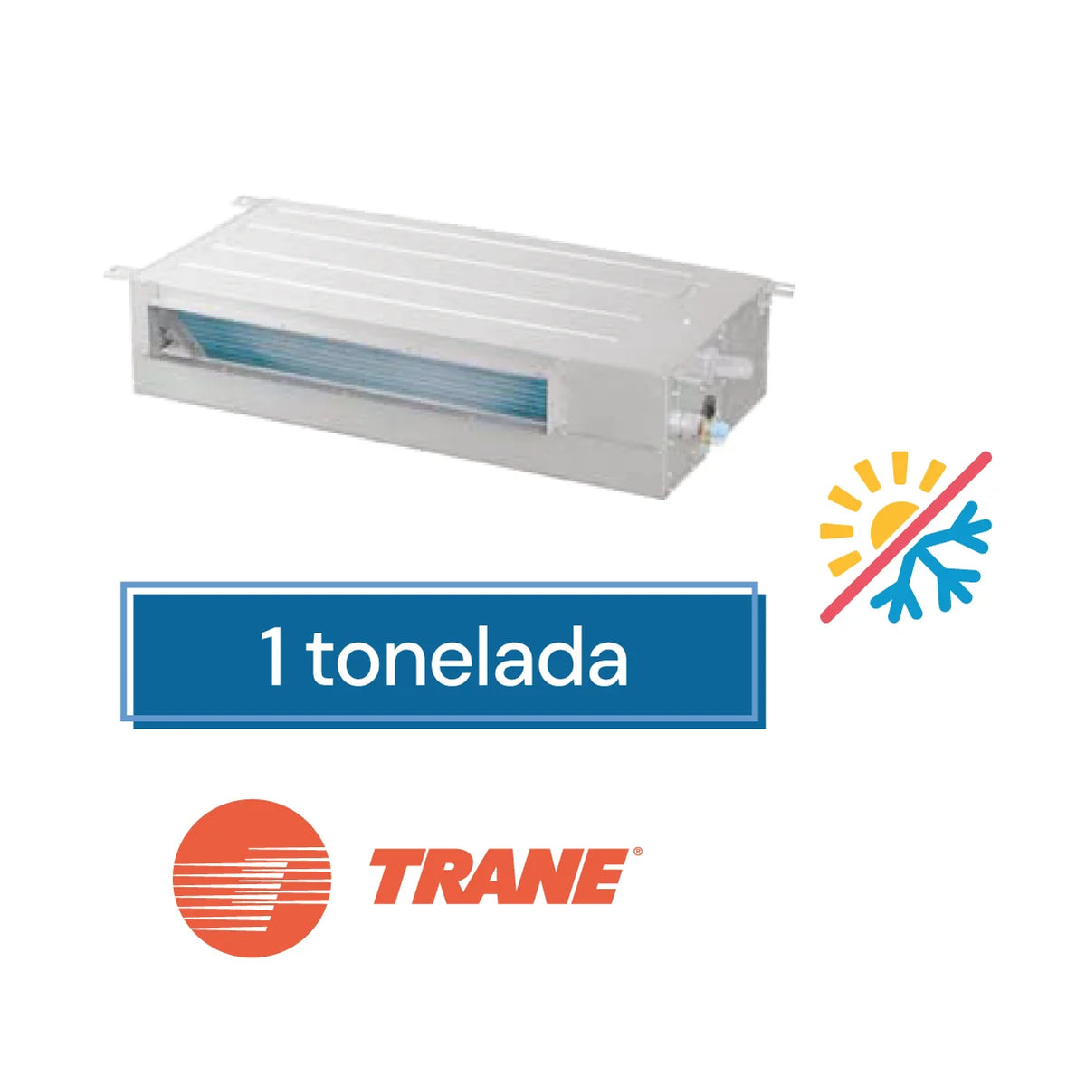 Fan and Coil Trane 4MXD6512G1 de 1 tonelada  frío calor
