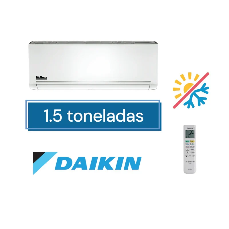 Minisplir Daikin FTXN18AG216A de 1.5 toneladas muro alto frío calor