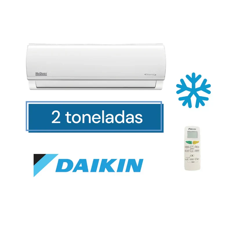 Minisplit Daikin FTKS24ZT216A de 2 toneladas solo frío muro alto