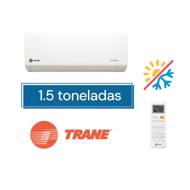 Minisplit Trane 3MXW1618A1000AA - 3TXK1618A1L00AA de 1.5 toneladas frío calor