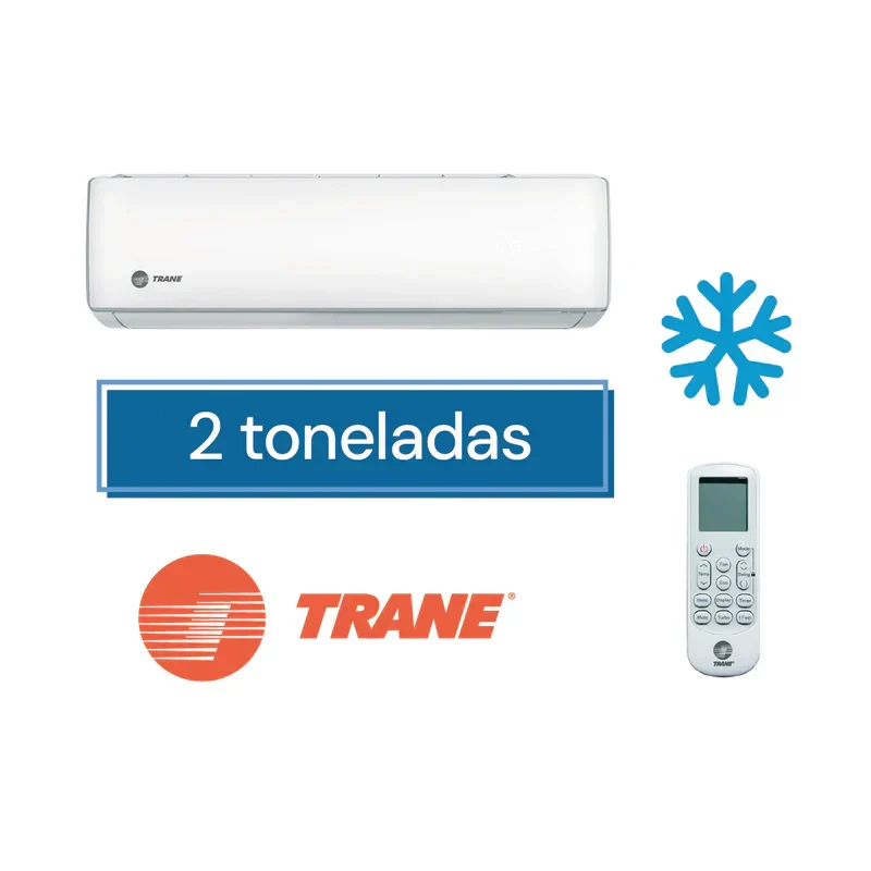 Minisplit Trane 4MCW1524A1 - 4TTK1524A1 de 2 toneladas solo frío muro alto