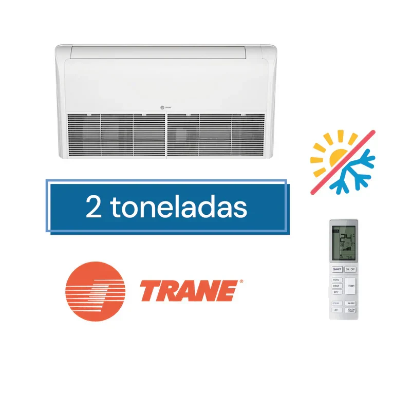 Minisplit Trane 4MXX6524G1-4TXK6524G1 de 2 toneladas frío calor piso techo 