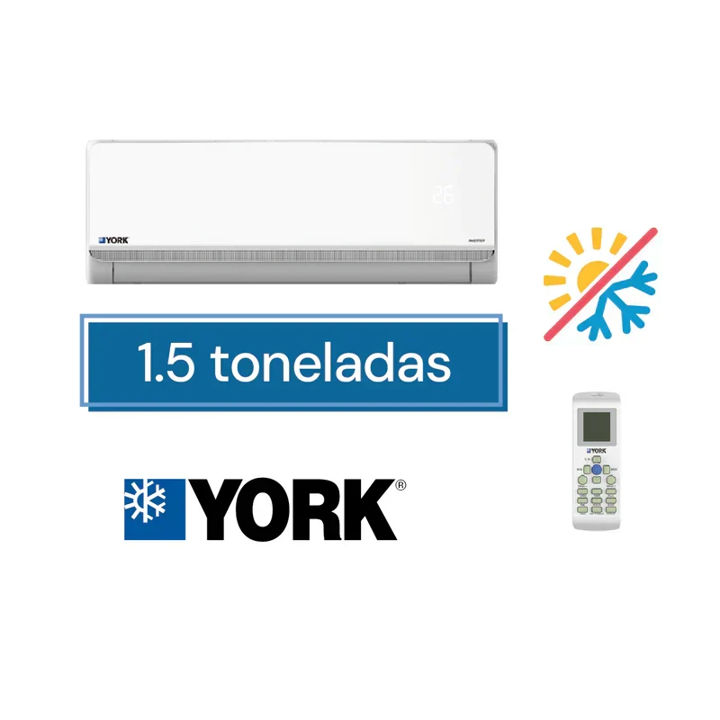 Minisplit York YHKF18ZJ6AXKORX 1.5 toneladas frío calor muro alto