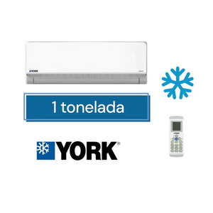 Minisplit York YHJF12ZJ6AXKORX de 1 tonelada solo frío muro alto